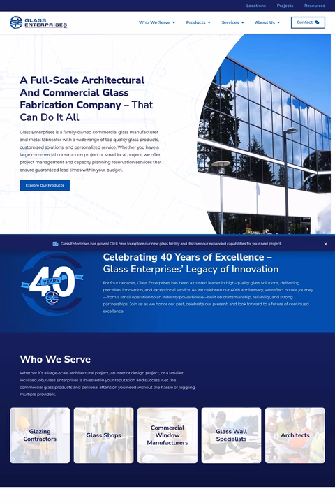 Glass-Enterprises Homepage 1440px