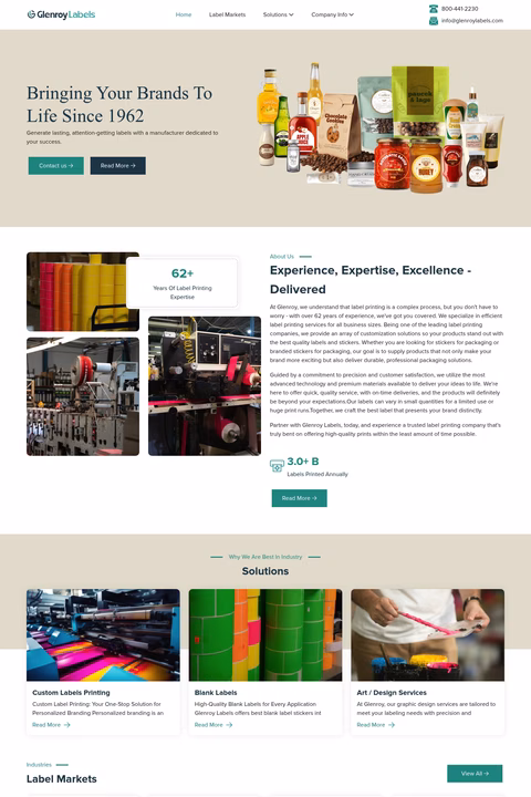 Glenroy-Labels Homepage 1440px