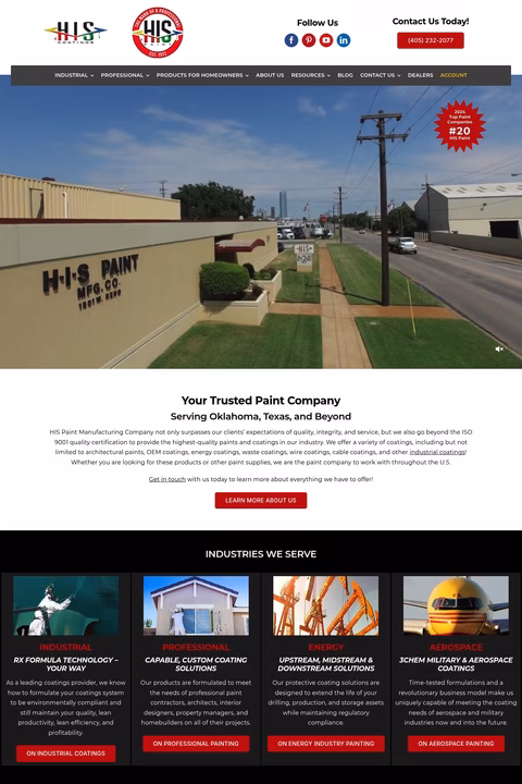 H-I-S-Paint-Manufacturing Homepage 1440px