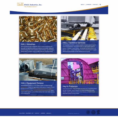 Hall-Industries Homepage 1440px