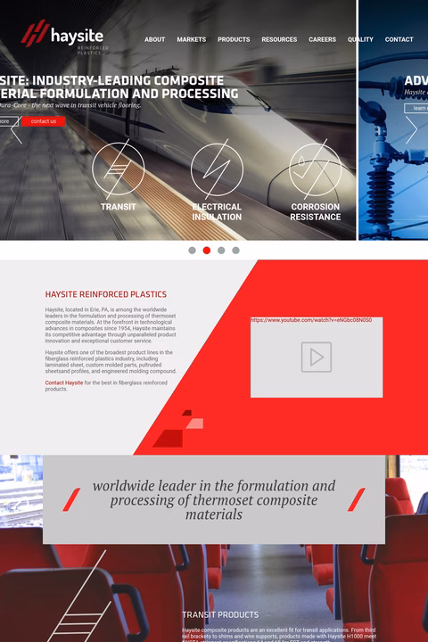 Haysite-Reinforced-Plastics Homepage 1440px