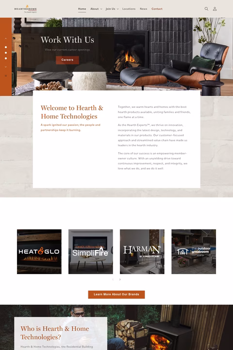 Hearth-Home-Technologies Homepage 1440px