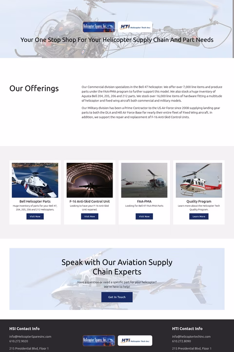 Helicopter-Tech-Inc Homepage 1440px