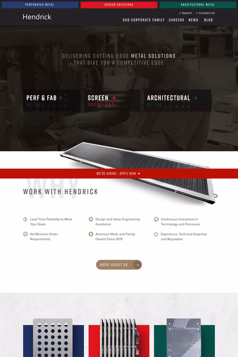 Hendrick-Manufacturing Homepage 1440px