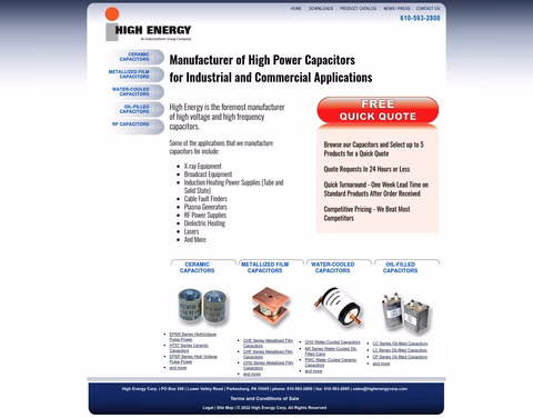 High-Energy Homepage 1440px