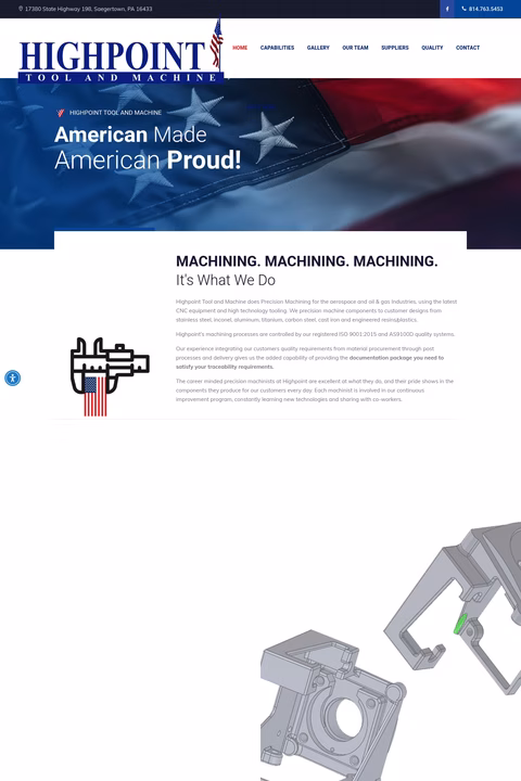Highpoint-Tool-Machine Homepage 1440px
