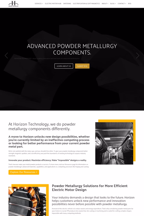 Horizon-Technology Homepage 1440px