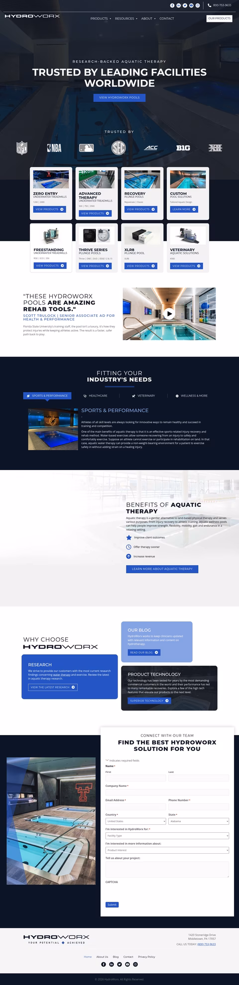 Hydroworx Homepage 1440px
