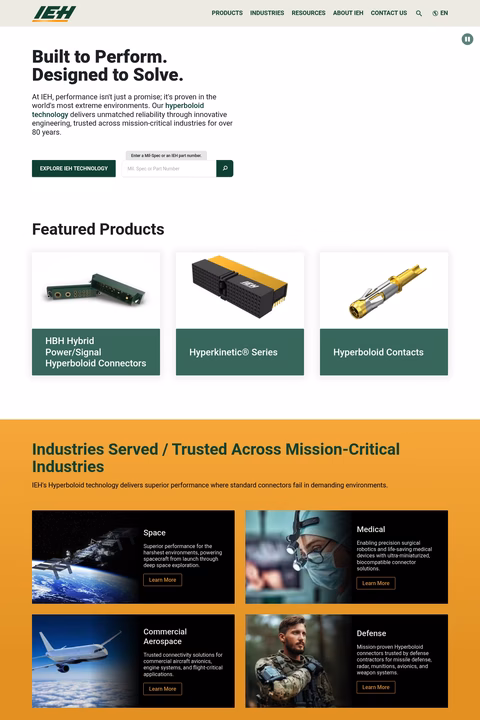 Ieh-Corporation Homepage 1440px