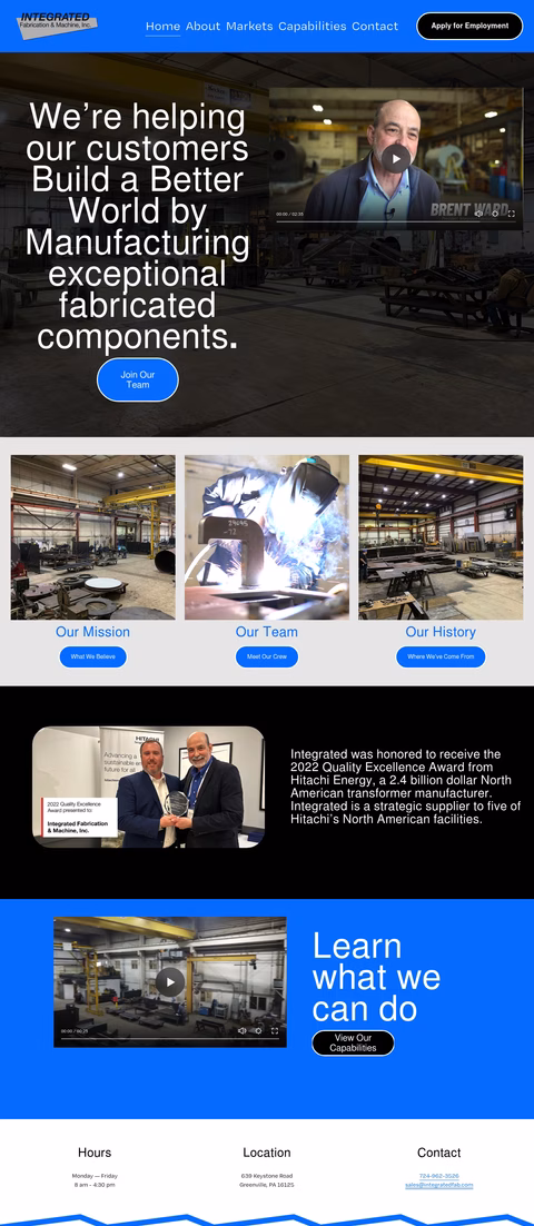 Integrated-Fabrication-Machine Homepage 1440px