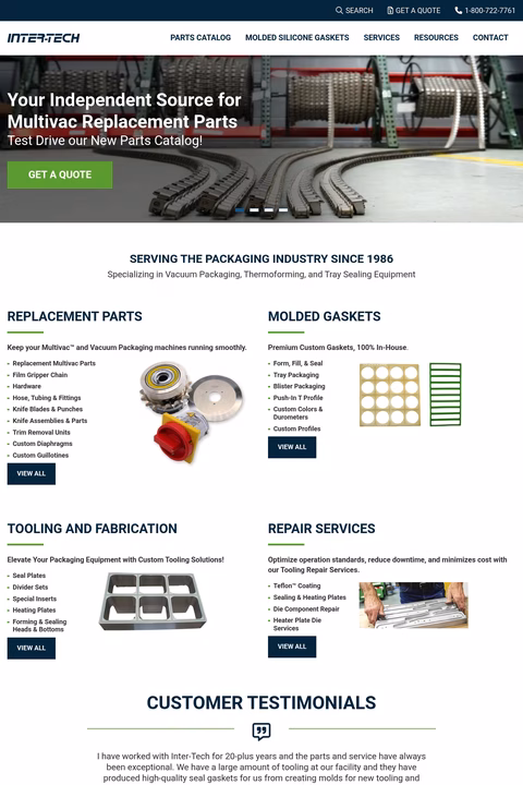 Inter-Tech-Supplies Homepage 1440px