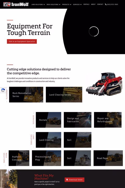 Ironwolf-Manufacturing Homepage 1440px