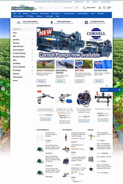 Irrigation-King Homepage 1440px