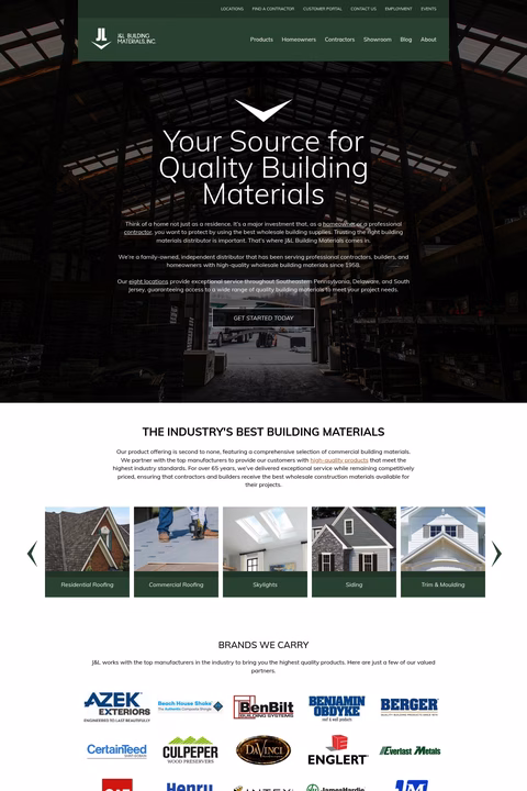 J-L-Building-Materials Homepage 1440px
