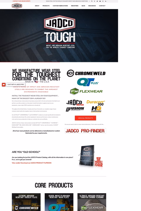 Jadco-Manufacturing Homepage 1440px
