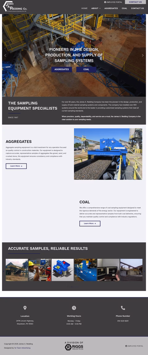 James-A-Redding-Company Homepage 1440px