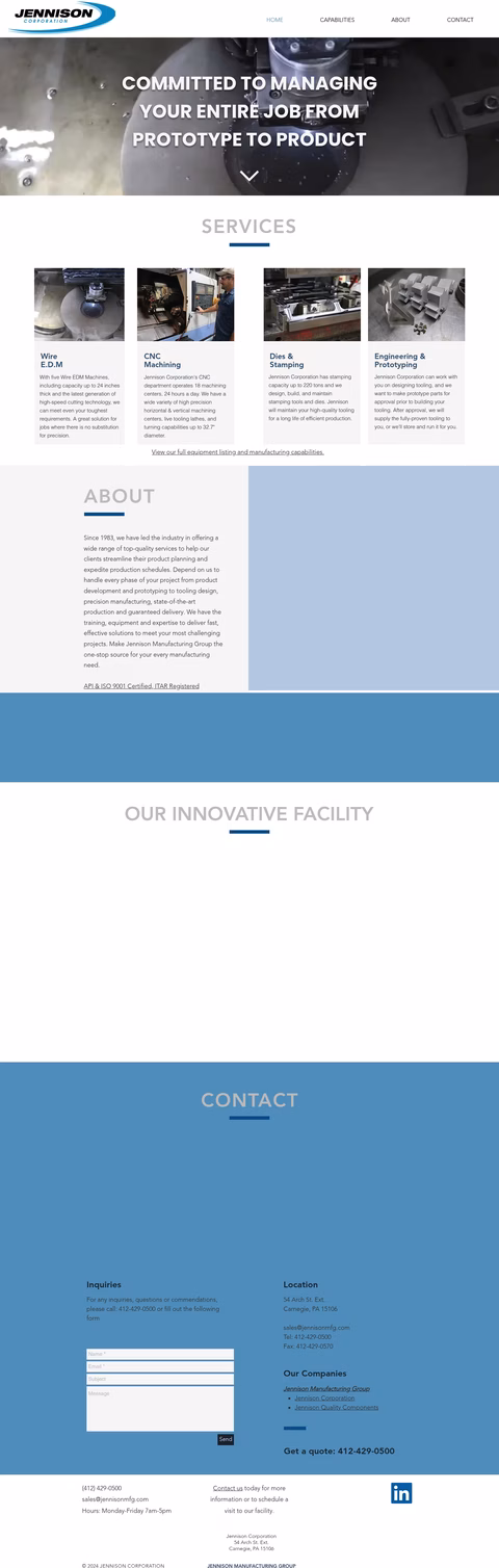 Jennison-Corporation Homepage 1440px