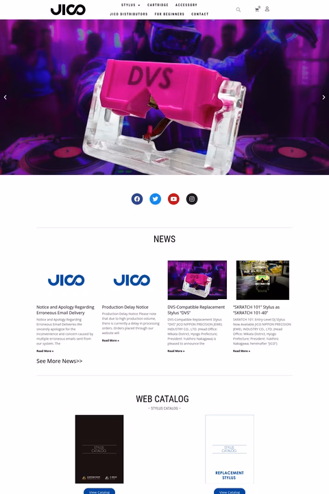Jico Homepage 1440px