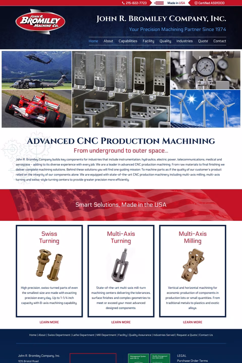 John-R-Bromiley-Machine-Company Homepage 1440px