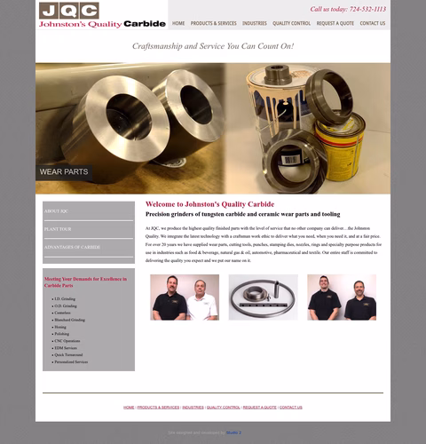 Johnstons-Quality-Carbide Homepage 1440px