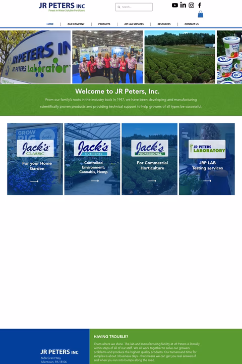 Jr-Peters-Inc Homepage 1440px