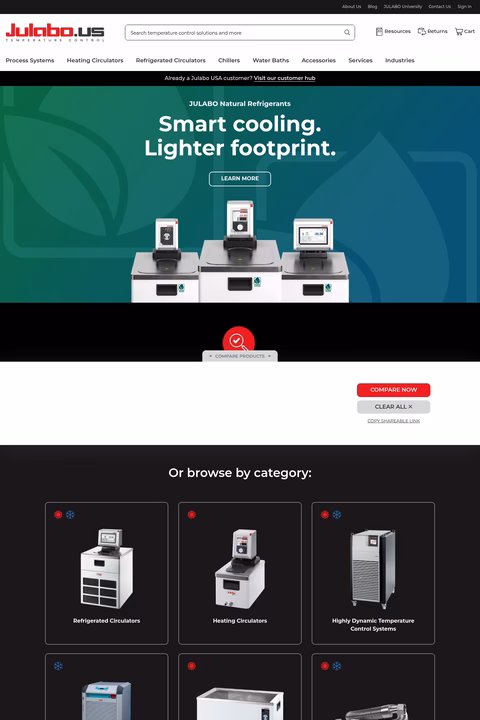 Julabo-Usa Homepage 1440px