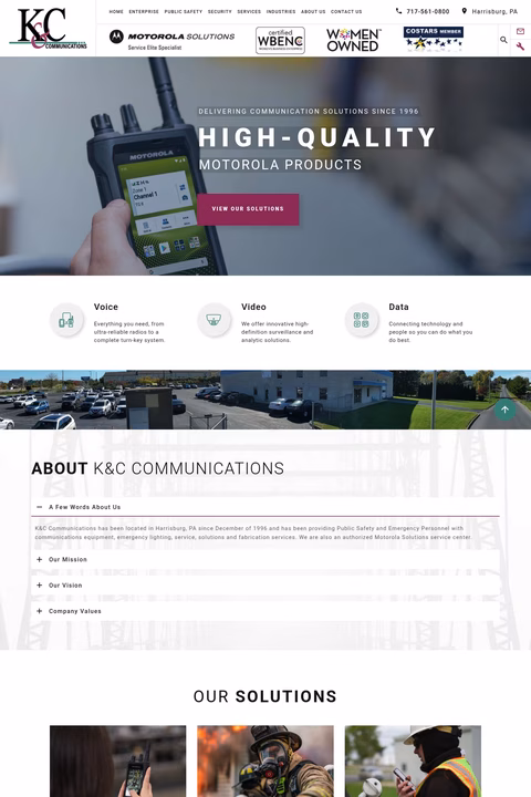 K-C-Communications Homepage 1440px
