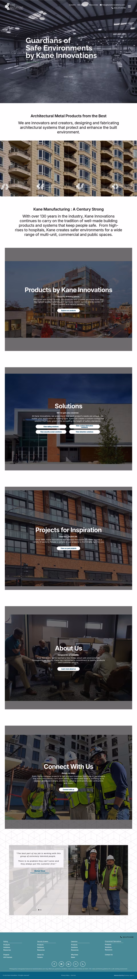 Kane-Innovations Homepage 1440px