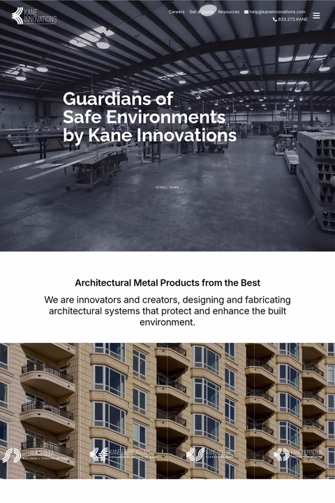Kane-Innovations Homepage 1440px