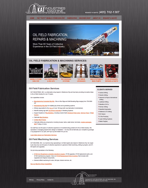 Kat-Industries Homepage 1440px