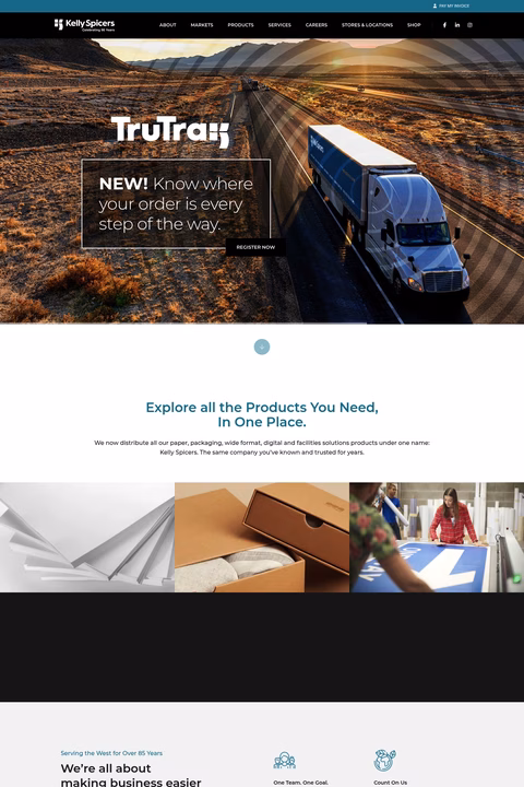 Kelly-Spicers Homepage 1440px