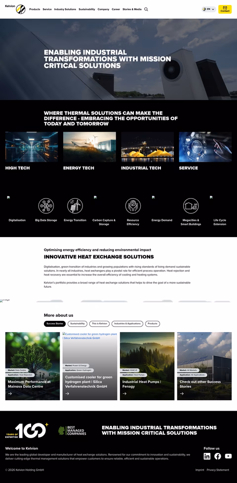 Kelvion Homepage 1440px