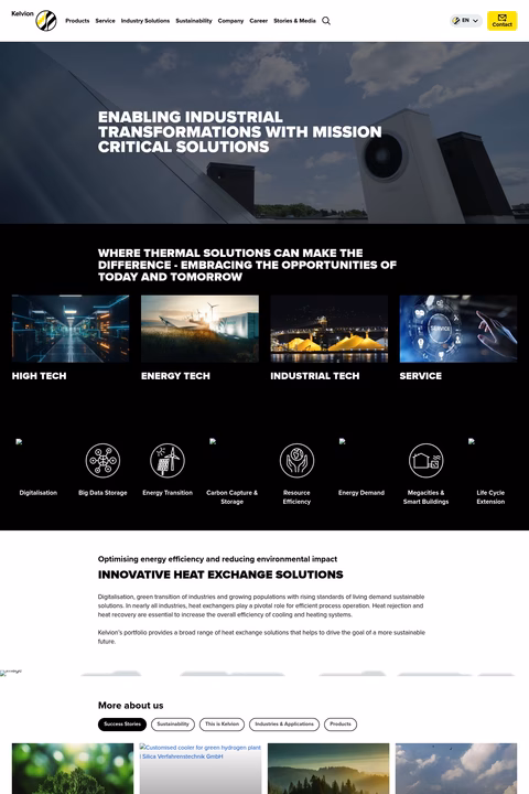 Kelvion Homepage 1440px