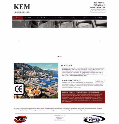 Kem-Equipment Homepage 1440px