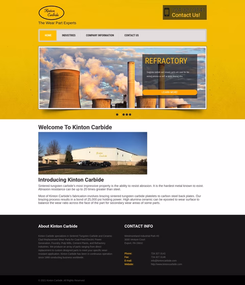 Kinton-Carbide Homepage 1440px