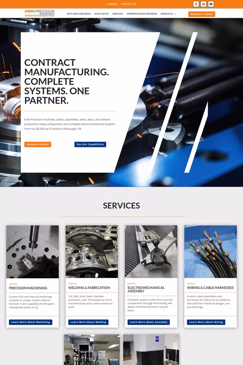 Kiski-Precision-Industries Homepage 1440px