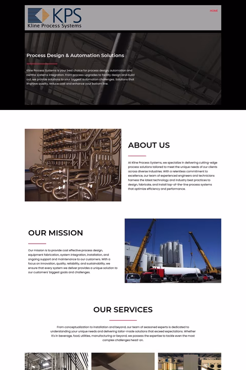 Kline-Process-Systems Homepage 1440px