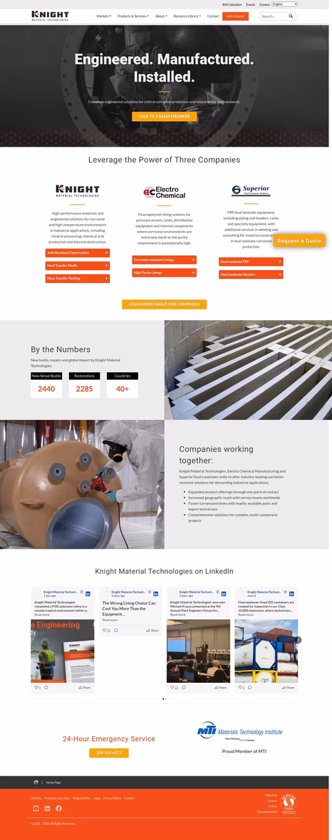 Knight-Material-Technologies Homepage 1440px
