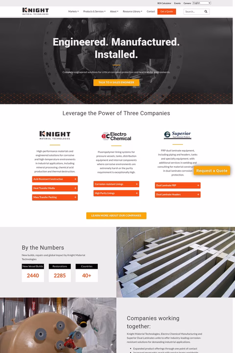 Knight-Material-Technologies Homepage 1440px