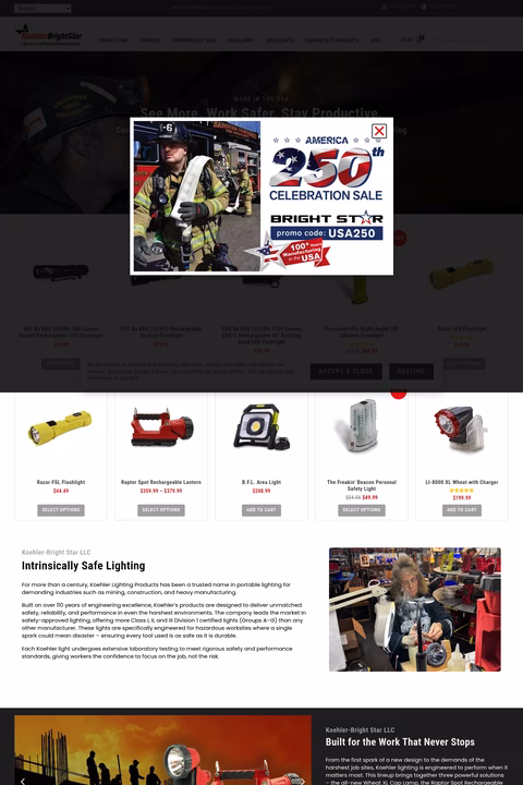Koehler-Brightstar Homepage 1440px