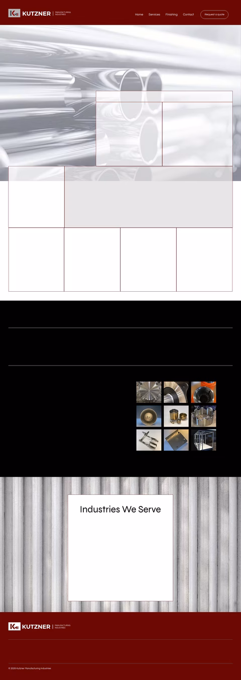 Kutzner-Manufacturing Homepage 1440px
