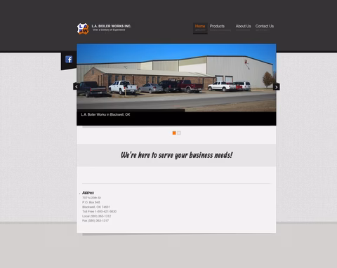L-A-Boiler-Works Homepage 1440px