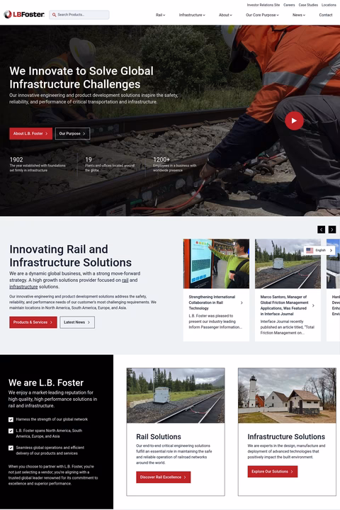 L-B-Foster Homepage 1440px