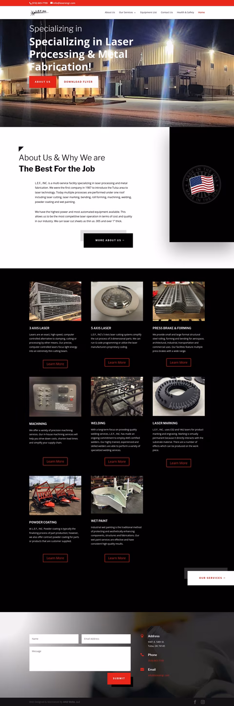 L-E-F-Inc Homepage 1440px