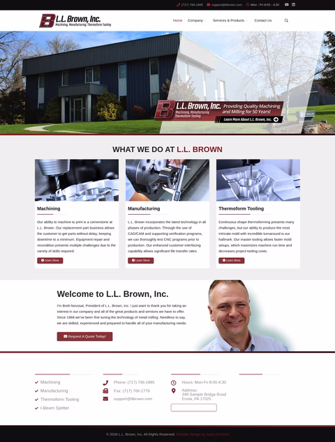 L-L-Brown Homepage 1440px