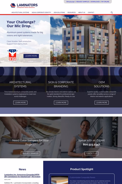 Laminators Homepage 1440px