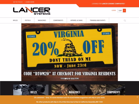 Lancer-Systems Homepage 1440px