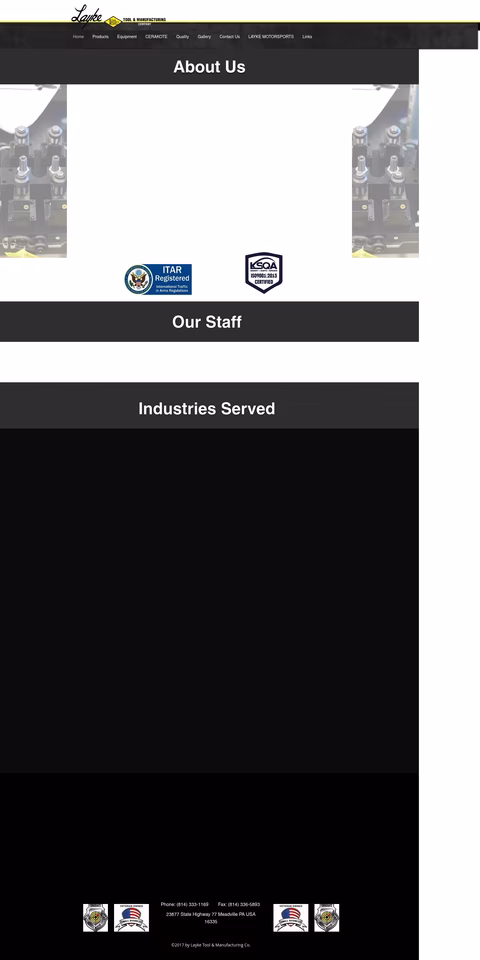 Layke-Tool-Manufacturing Homepage 1440px
