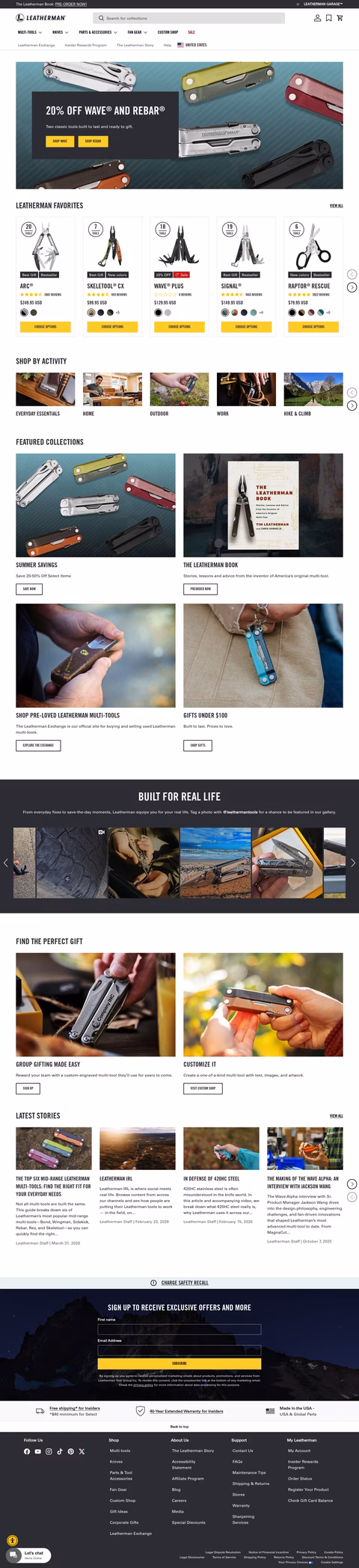 Leatherman-Tool-Group Homepage 1440px