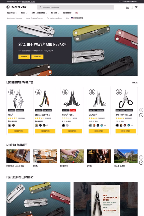 Leatherman-Tool-Group Homepage 1440px
